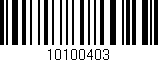 Código de barras (EAN, GTIN, SKU, ISBN): '10100403'