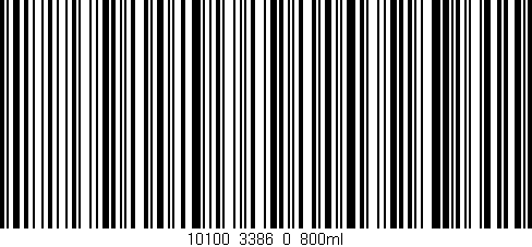 Código de barras (EAN, GTIN, SKU, ISBN): '10100_3386_0_800ml'