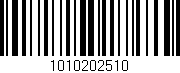 Código de barras (EAN, GTIN, SKU, ISBN): '1010202510'