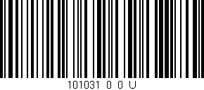 Código de barras (EAN, GTIN, SKU, ISBN): '101031_0_0_U'