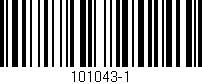 Código de barras (EAN, GTIN, SKU, ISBN): '101043-1'