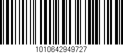 Código de barras (EAN, GTIN, SKU, ISBN): '1010642949727'