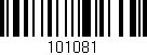 Código de barras (EAN, GTIN, SKU, ISBN): '101081'