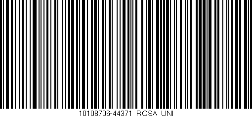 Código de barras (EAN, GTIN, SKU, ISBN): '10108706-44371/ROSA_UNI'