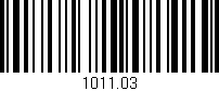 Código de barras (EAN, GTIN, SKU, ISBN): '1011.03'