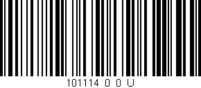 Código de barras (EAN, GTIN, SKU, ISBN): '101114_0_0_U'