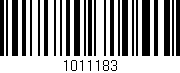 Código de barras (EAN, GTIN, SKU, ISBN): '1011183'