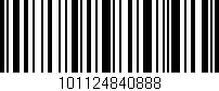 Código de barras (EAN, GTIN, SKU, ISBN): '101124840888'