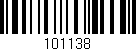 Código de barras (EAN, GTIN, SKU, ISBN): '101138'