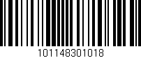Código de barras (EAN, GTIN, SKU, ISBN): '101148301018'