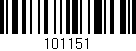 Código de barras (EAN, GTIN, SKU, ISBN): '101151'