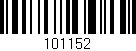Código de barras (EAN, GTIN, SKU, ISBN): '101152'