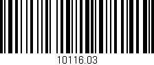Código de barras (EAN, GTIN, SKU, ISBN): '10116.03'