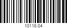 Código de barras (EAN, GTIN, SKU, ISBN): '10116.04'