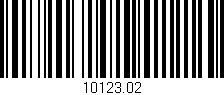 Código de barras (EAN, GTIN, SKU, ISBN): '10123.02'