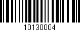 Código de barras (EAN, GTIN, SKU, ISBN): '10130004'