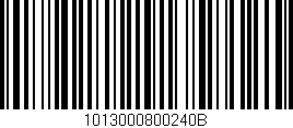 Código de barras (EAN, GTIN, SKU, ISBN): '1013000800240B'