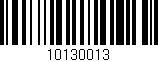 Código de barras (EAN, GTIN, SKU, ISBN): '10130013'