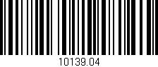 Código de barras (EAN, GTIN, SKU, ISBN): '10139.04'