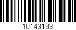 Código de barras (EAN, GTIN, SKU, ISBN): '10143193'