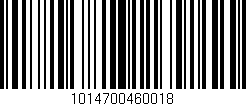 Código de barras (EAN, GTIN, SKU, ISBN): '1014700460018'