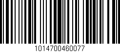 Código de barras (EAN, GTIN, SKU, ISBN): '1014700460077'