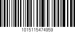 Código de barras (EAN, GTIN, SKU, ISBN): '1015115474959'