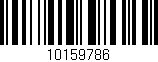 Código de barras (EAN, GTIN, SKU, ISBN): '10159786'