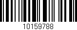 Código de barras (EAN, GTIN, SKU, ISBN): '10159788'