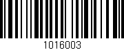 Código de barras (EAN, GTIN, SKU, ISBN): '1016003'