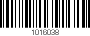 Código de barras (EAN, GTIN, SKU, ISBN): '1016038'