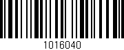 Código de barras (EAN, GTIN, SKU, ISBN): '1016040'