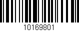 Código de barras (EAN, GTIN, SKU, ISBN): '10169801'