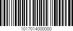 Código de barras (EAN, GTIN, SKU, ISBN): '1017014000000'