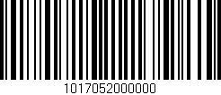 Código de barras (EAN, GTIN, SKU, ISBN): '1017052000000'
