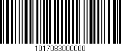 Código de barras (EAN, GTIN, SKU, ISBN): '1017083000000'