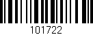 Código de barras (EAN, GTIN, SKU, ISBN): '101722'