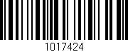 Código de barras (EAN, GTIN, SKU, ISBN): '1017424'