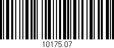 Código de barras (EAN, GTIN, SKU, ISBN): '10175.07'