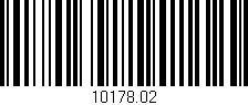 Código de barras (EAN, GTIN, SKU, ISBN): '10178.02'