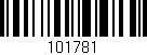 Código de barras (EAN, GTIN, SKU, ISBN): '101781'