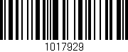 Código de barras (EAN, GTIN, SKU, ISBN): '1017929'