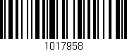 Código de barras (EAN, GTIN, SKU, ISBN): '1017958'