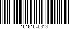 Código de barras (EAN, GTIN, SKU, ISBN): '10181040313'