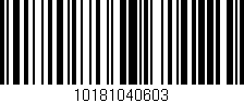 Código de barras (EAN, GTIN, SKU, ISBN): '10181040603'