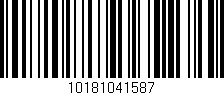 Código de barras (EAN, GTIN, SKU, ISBN): '10181041587'