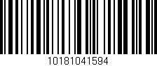 Código de barras (EAN, GTIN, SKU, ISBN): '10181041594'