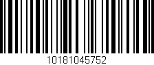 Código de barras (EAN, GTIN, SKU, ISBN): '10181045752'