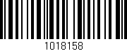 Código de barras (EAN, GTIN, SKU, ISBN): '1018158'