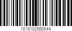 Código de barras (EAN, GTIN, SKU, ISBN): '1019102560044'